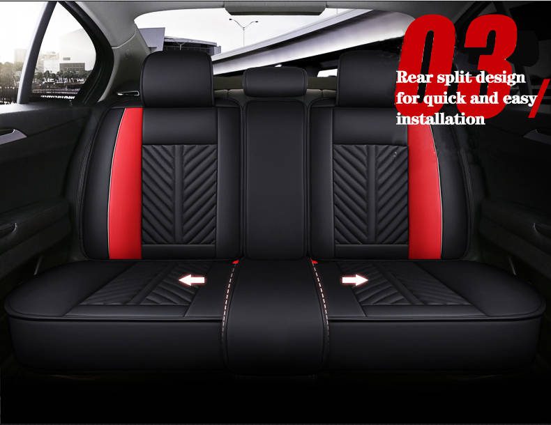 Full set PU leather durable universal size car seat cushions