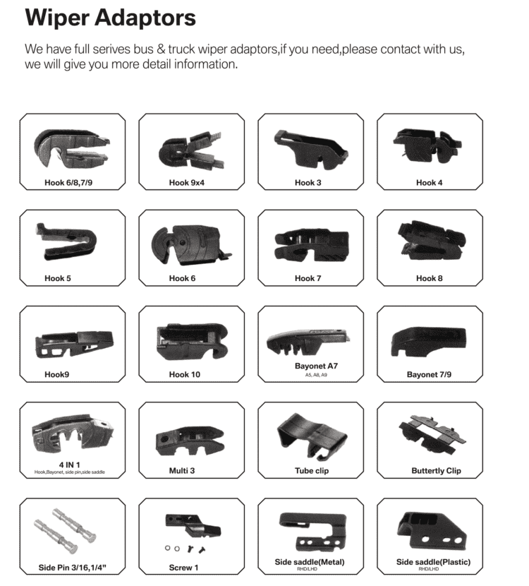 High quality car rear wiper arm and blade Windscreen car wiper blade