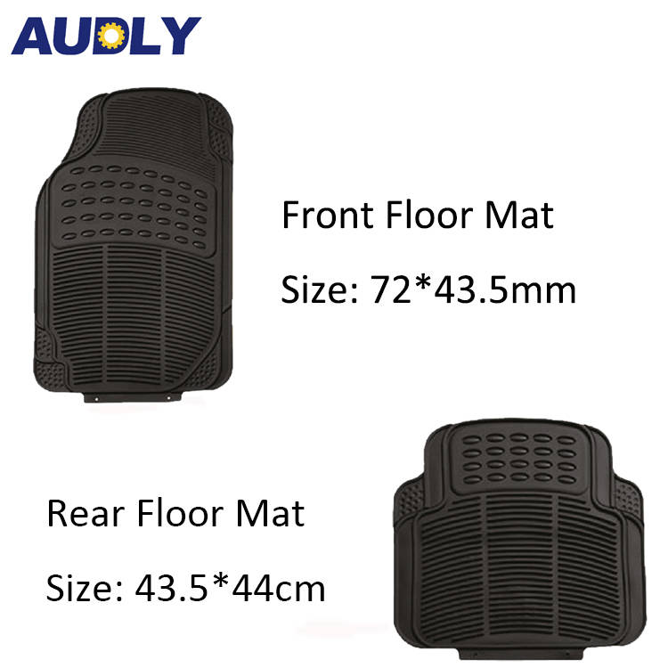universal pvc car mat 4 piece set anti slip car floor mat