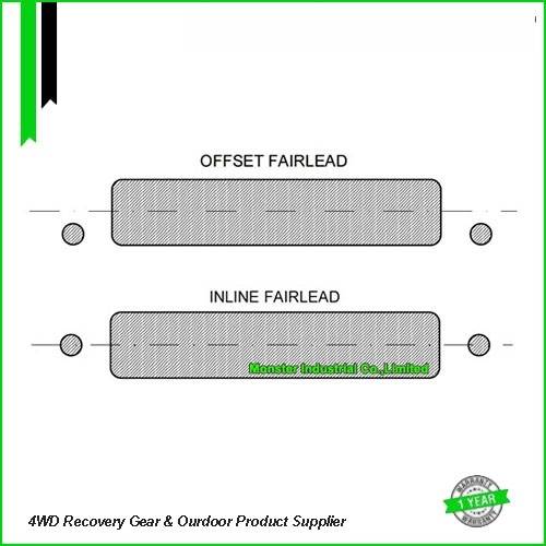 Monster4WD Electric Winch Steel Cable 4 Way Roller Fairlead
