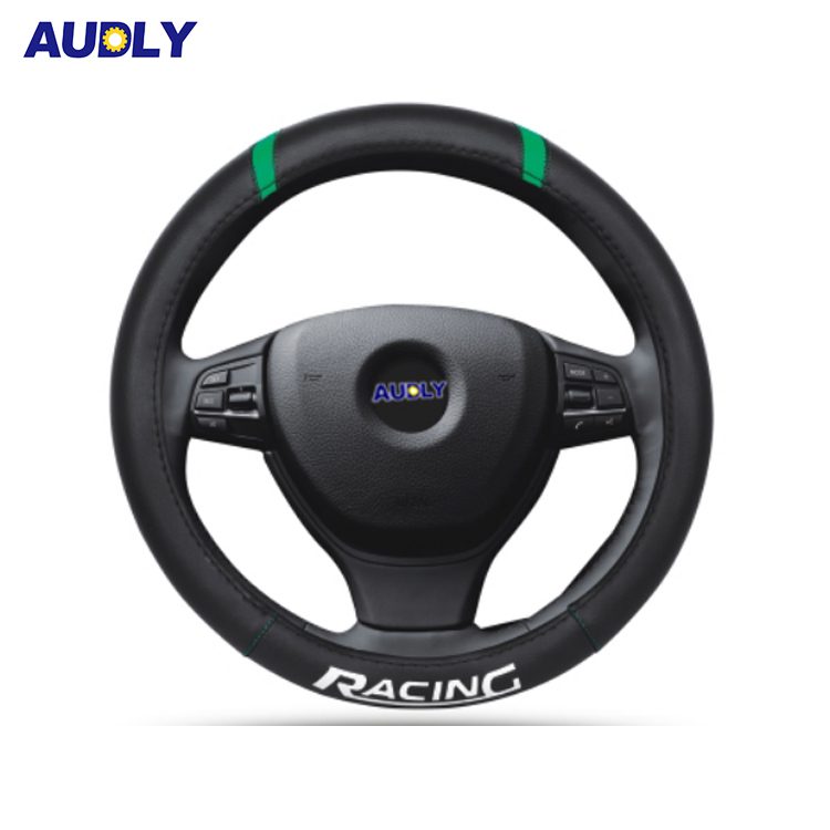 Durable Leather Comfort Designer Universal Car Steering Wheel Cover Leather