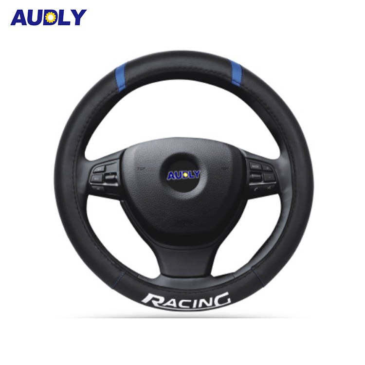 Durable Leather Comfort Designer Universal Car Steering Wheel Cover Leather