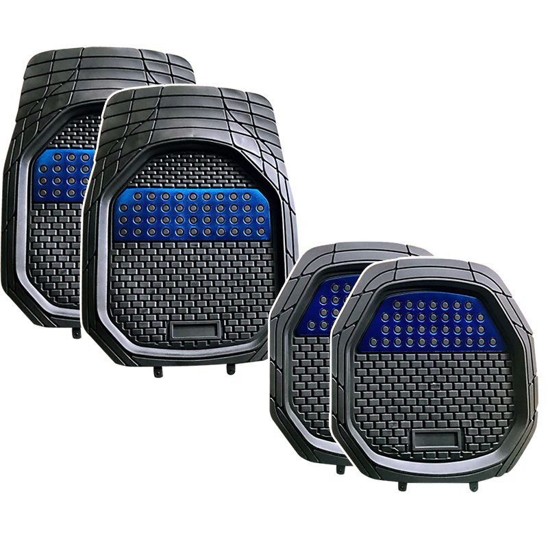 Full set auto floor mat durable aluminium universal car mat