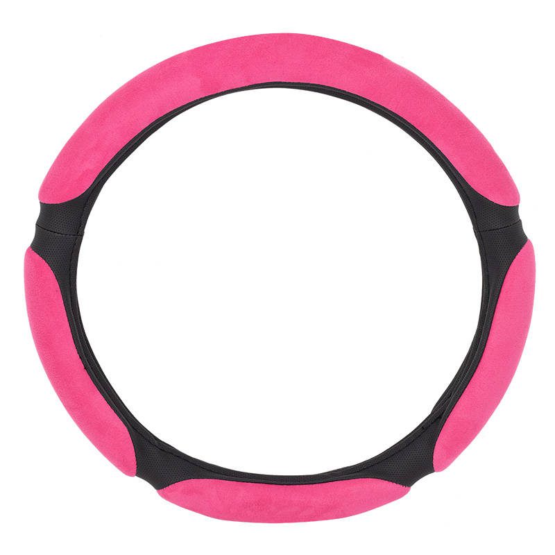 Factory Universal hand anti slide good quality PU leather internal ring Velvet cloth car accessories steering wheel cover