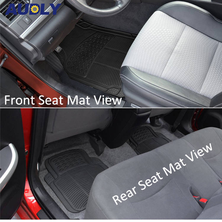 universal pvc car mat 4 piece set anti slip car floor mat