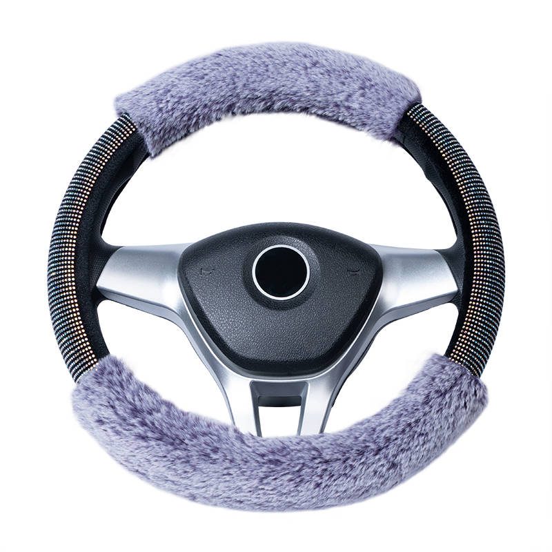 Best-selling new design fashion car steering wheel cover plush steering wheel cover