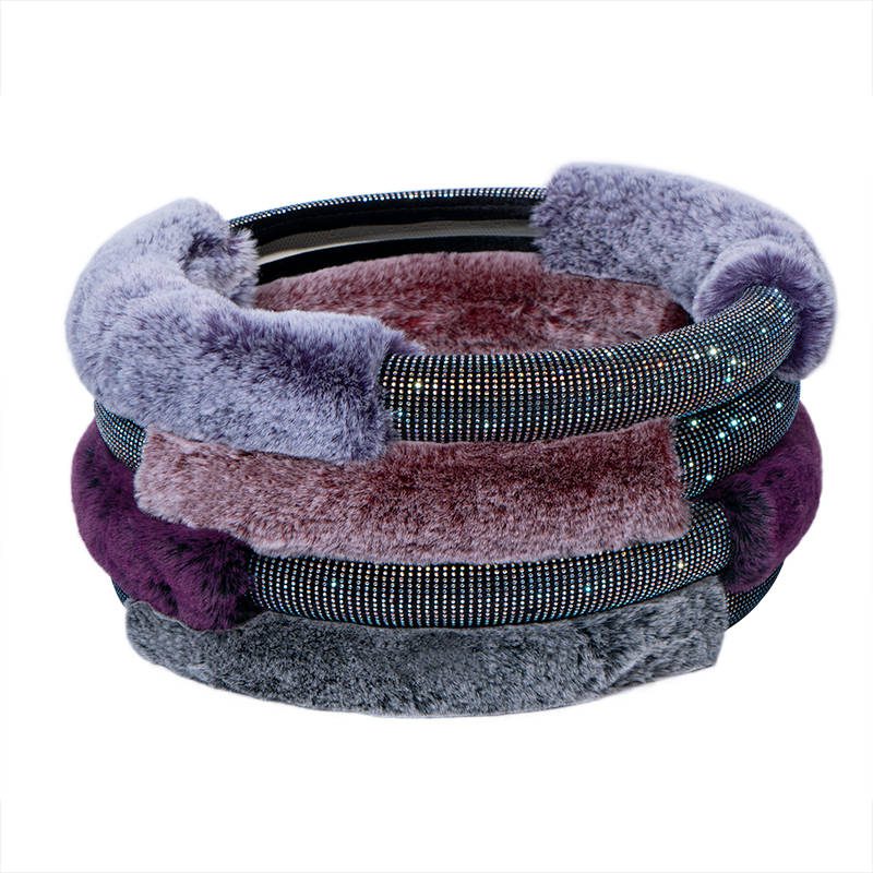 Best-selling new design fashion car steering wheel cover plush steering wheel cover