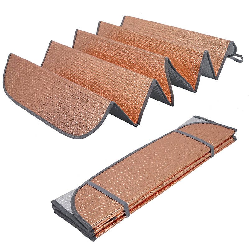 High Quality Car Windshield folded PE Bubble Car Sunshade Front Window customized universal car sunshade