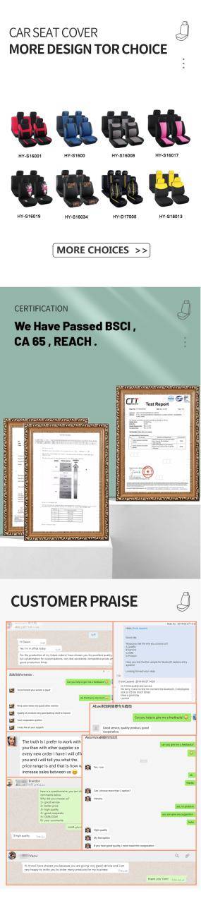 New design wholesale waterproof polyester universal seat covers cushion for car car seat covers