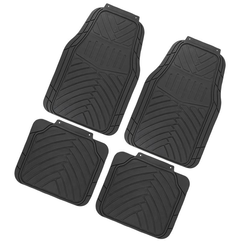 Universal car floor mat 4pcs per set hot sale model anti slip all weather car mat