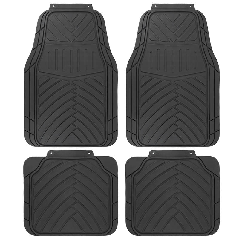 Universal car floor mat 4pcs per set hot sale model anti slip all weather car mat