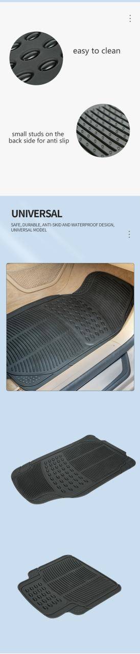 Car floor mats PVC anti slip custom interior accessories universal full set car mats