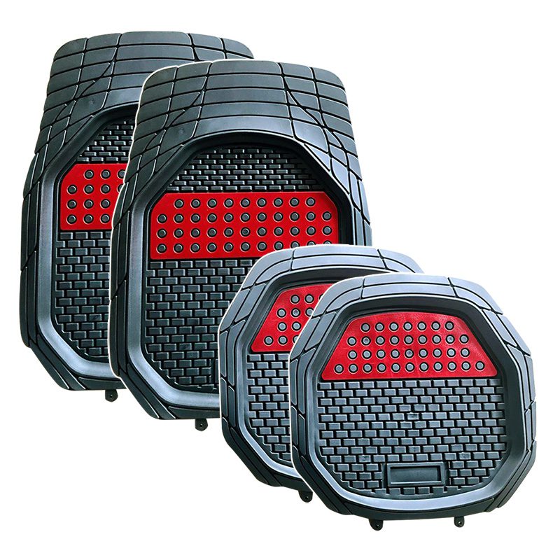 Full set auto floor mat durable aluminium universal car mat