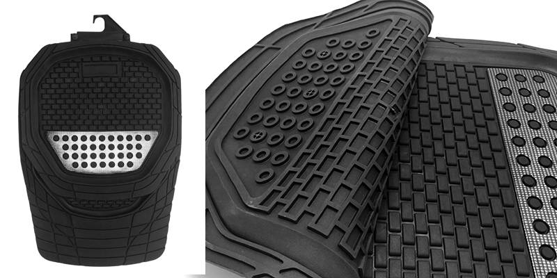 Full set auto floor mat durable aluminium universal car mat